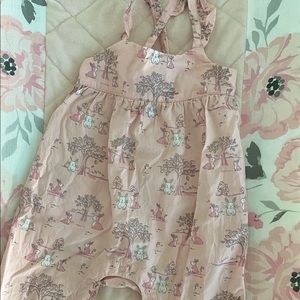 Gymboree 6-12month Pink bunny jumper/jumpsuit